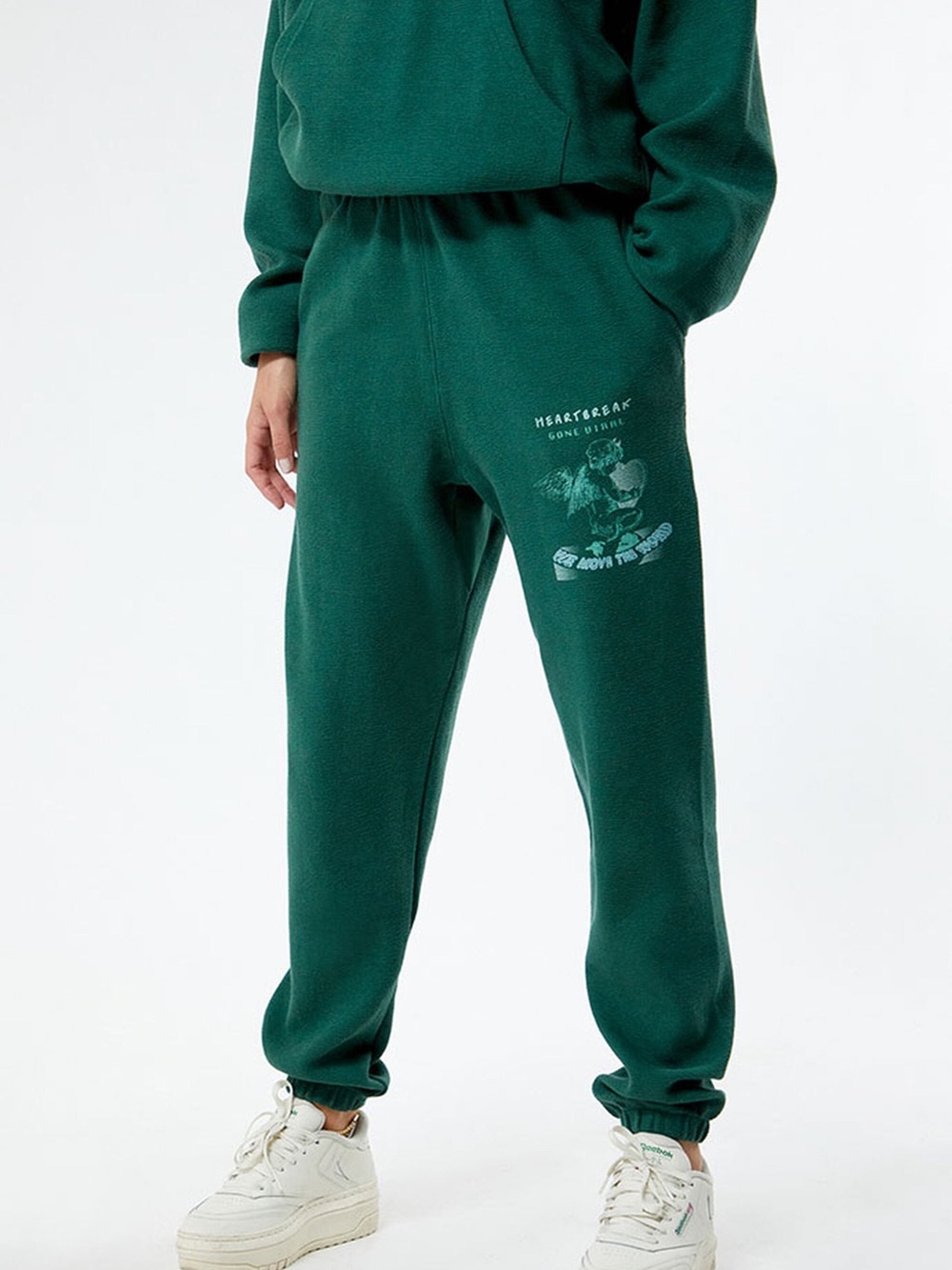 Boys Lie Women’s Heartbreak Gone Viral Terry Sweatpants Green Size Small